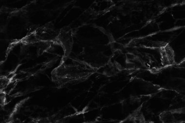 Tasarım için siyah mermer desenli doku arkaplanı.