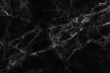 Tasarım için siyah mermer desenli doku arkaplanı.