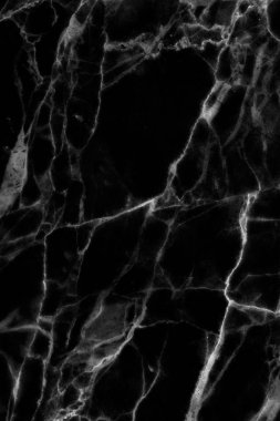 Tasarım için siyah mermer desenli doku arkaplanı.