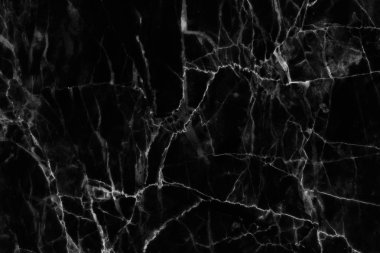 Tasarım için siyah mermer desenli doku arkaplanı.