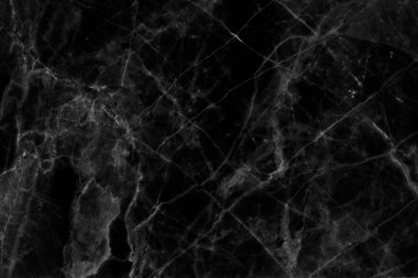 Tasarım için siyah mermer desenli doku arkaplanı.