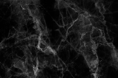 Tasarım için siyah mermer desenli doku arkaplanı.