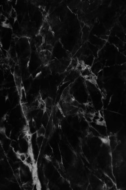 Tasarım için siyah mermer desenli doku arkaplanı.