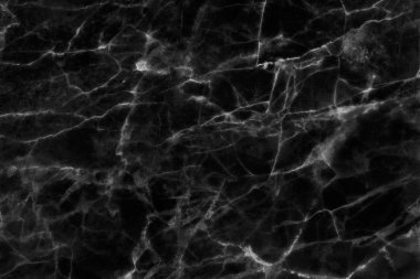 Tasarım için siyah mermer desenli doku arkaplanı.