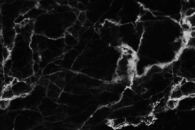 Tasarım için siyah mermer desenli doku arkaplanı.