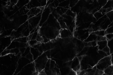 Tasarım için siyah mermer desenli doku arkaplanı.