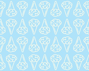 Beyin dondurma, vektör seamless modeli.