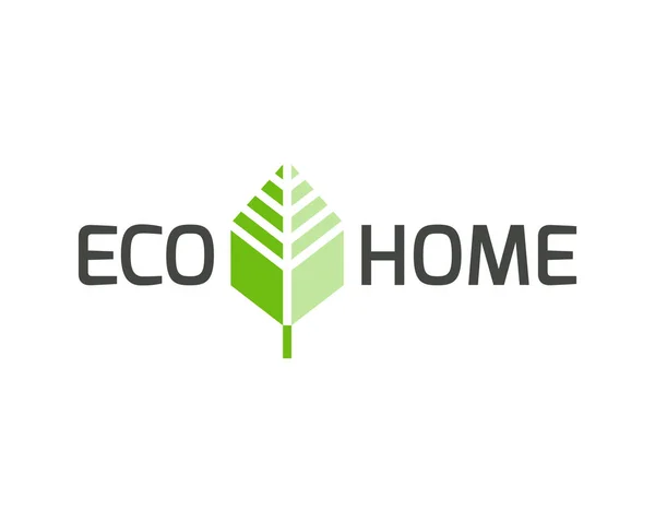 Eco home. Vector-pictogram. — Stockvector