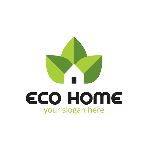 Eco home vector pictogram. — Stockvector