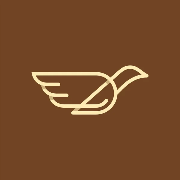 様式化された鳥のアイコン. — ストックベクタ