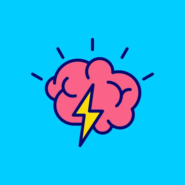 Icono abstracto de la idea creativa de lluvia de ideas . — Vector de stock