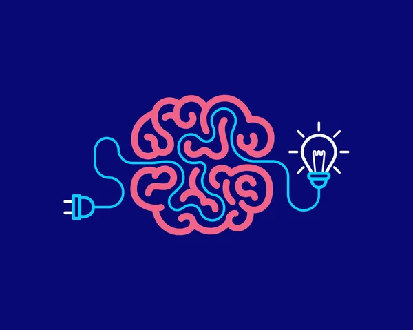 Brainstorming creative idea. Innovation and solution, vector illustration. — Stock Vector