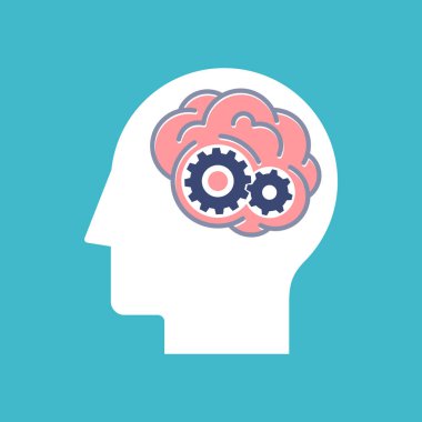 Beyin fırtınası, işlem ve beyin aktivitesi kavramı düşünme.