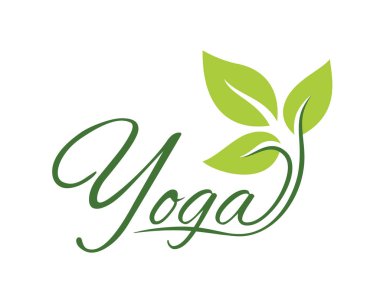 Yoga vektör simgesi.