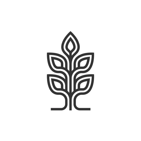 Icono de árbol estilizado . — Vector de stock