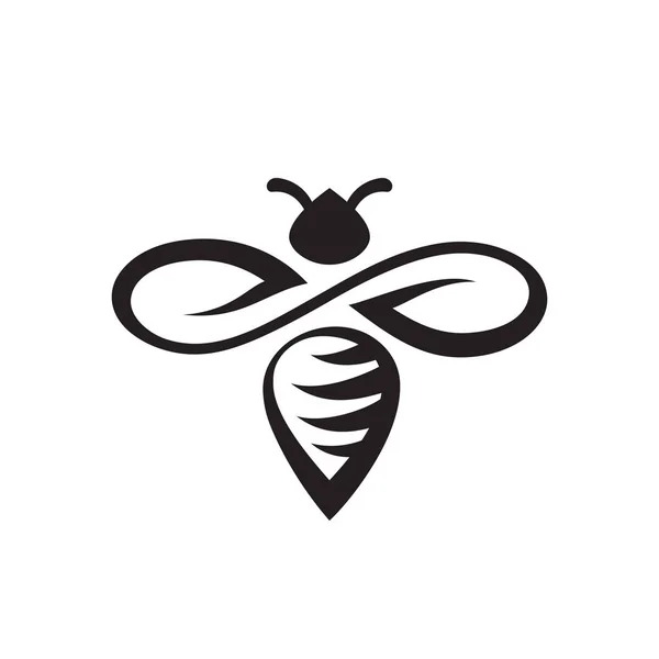 Bee vector pictogram. — Stockvector