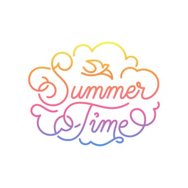 Yaz saati. Örnek yazı.