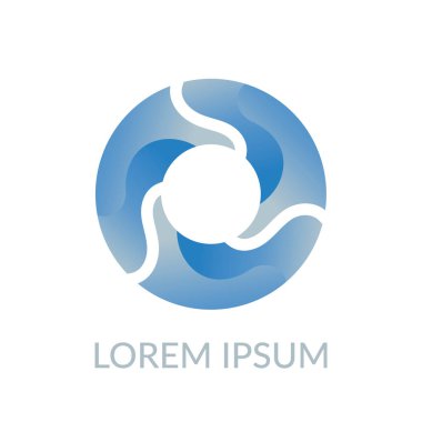 O harfi vektör simgesi. Soyut tasarım.