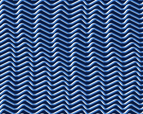 Geometrische Wellen Vektor Nahtlose Muster — Stockvektor