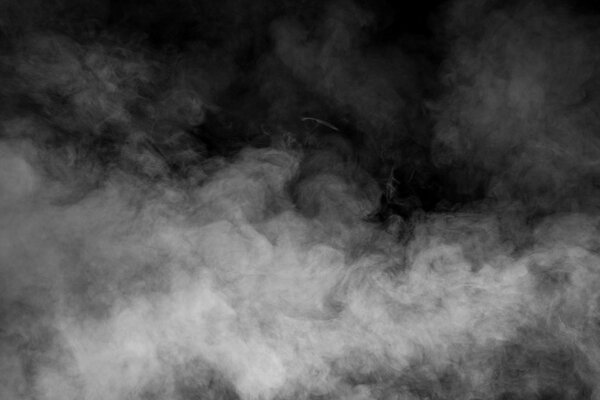 Smoke on black background