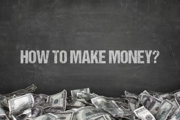 Πώς να κάνει χρήματα κείμενο σε μαύρο φόντο — Φωτογραφία Αρχείου