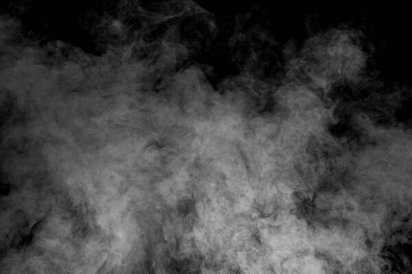 Smoke on black background