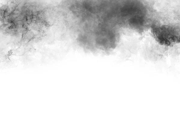 Дым на белом фоне — стоковое фото