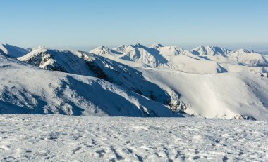 Batı Tatras kışın.