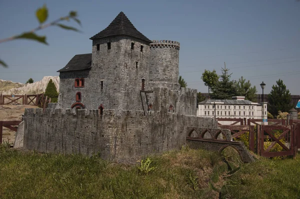 Gothic Castle of Bedzin - miniature. — Stock Photo, Image