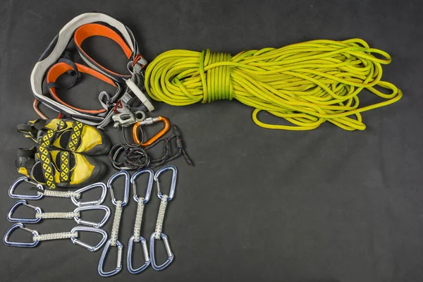 Rock climbing - equipment for climbing.