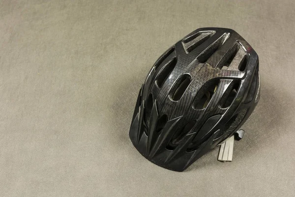 Bicycle helmet for the cyclist.