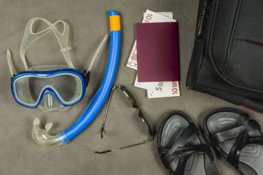 Deniz kenarında tatil.