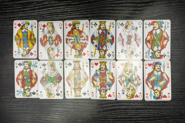 İskambil kartları rakamlar Polonya versiyonu.
