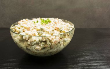 Sebze salatası ile kase.