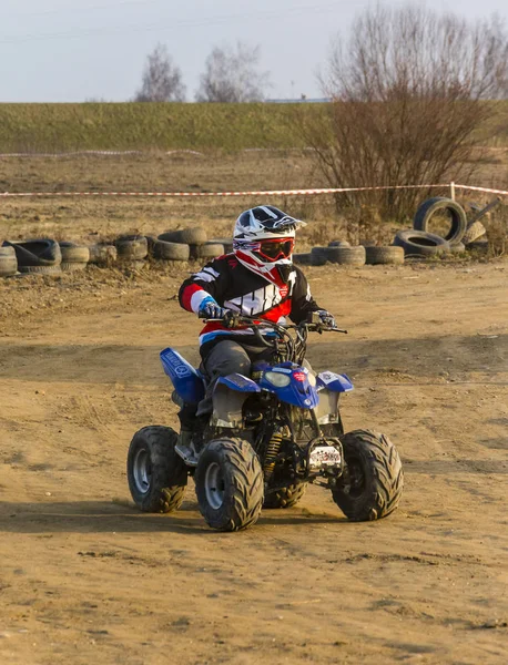 A child on a small quad. — Stock Photo, Image