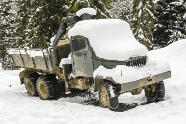 Eski Çekoslovakya üretim kamyon - Prag V3s açın kamyon.