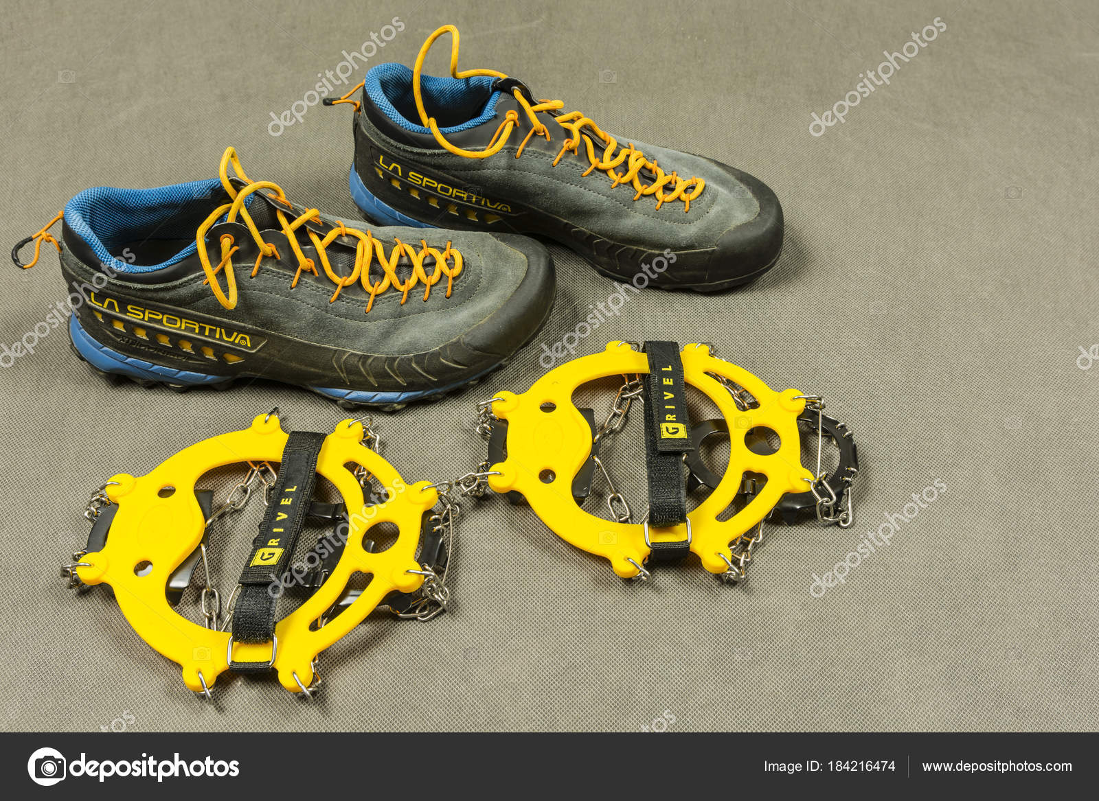 The Presentation Anti Slip Crampons And Approach Shoes Stock Editorial Photo C Gubernat 184216474
