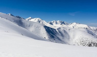 Beyaz (kar) dağ sırtı.