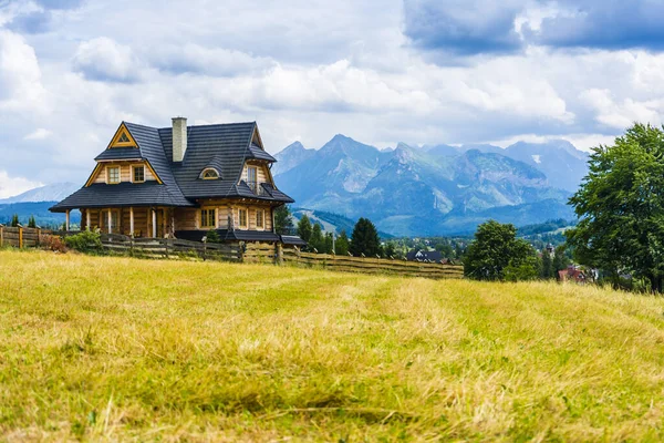 Czarna Gora Polen Juli 2019 Traditioneel Houten Huis Podhale Huur — Stockfoto