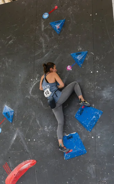 Zakopane Polska Września 2019 Puchar Polski Bouldering Cup Zako Boulder — Zdjęcie stockowe