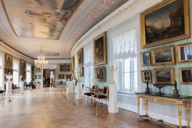 Saint Petersburg yakınındaki Pavlovsk sarayın iç