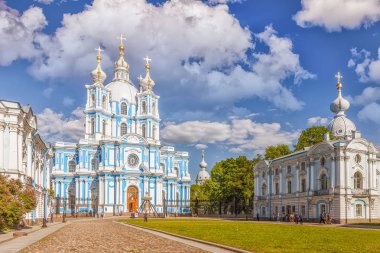 Smolny Cathedral - Orthodox church of the Smolny convent, Saint  clipart