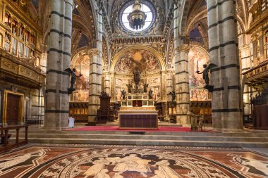 Siena Katedrali'nin (Duomo di Siena), ortaçağ Kilisesi, iç o