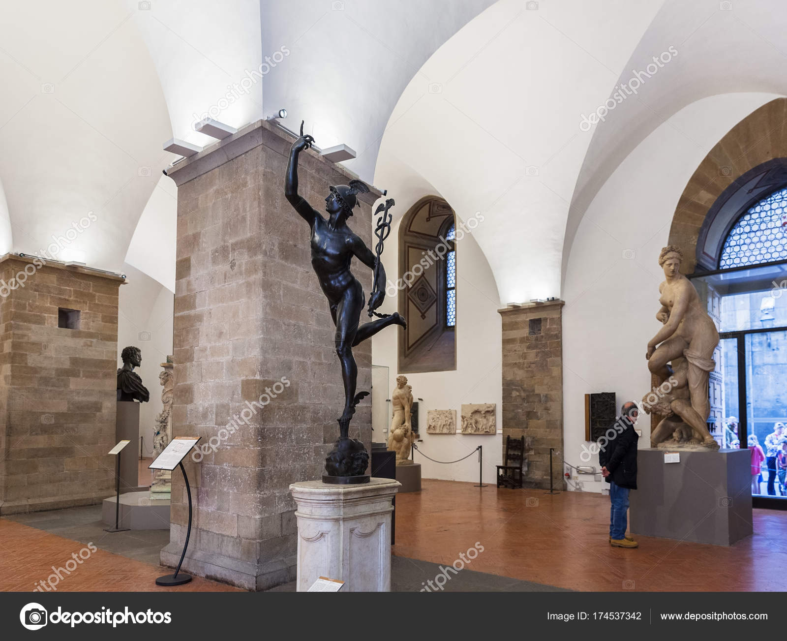 Interior of Bargello, also known as Museo Nazionale del Bargello
