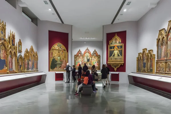 Interior de la Galería de Arte de la Academia de Florencia (Accademia d — Foto de Stock