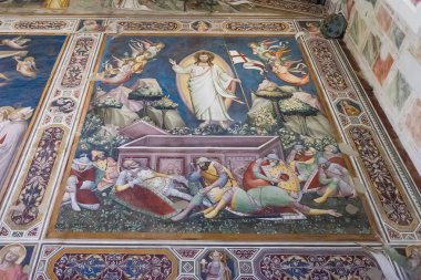 Fresk Basilica of Santa Croce, Florence, İtalya