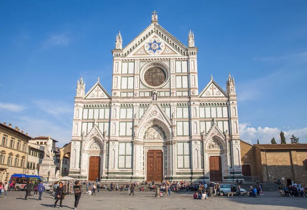Basílica de Santa Cruz em Florença, Itália — Fotografia de Stock