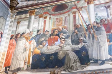 Santa Trinita, Fl Bazilikası kilisede Sassetti freskler