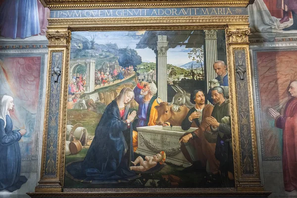 Santa Trinita, Fl Bazilikası kilisede Sassetti freskler