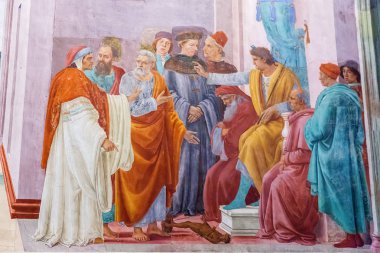 Brancacci Chapel Santa kilise içinde Rönesans freskler